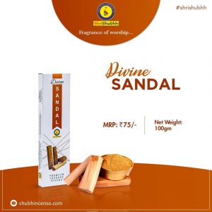 Shrishubhh Premium Sandal Incense Sticks (Pack of 5 x 100g)